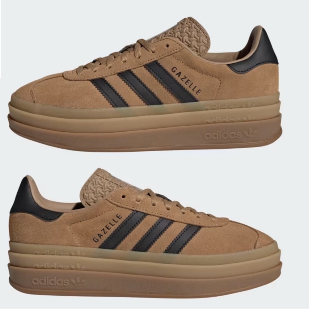 adidas Gazelle Bold Cardboard / Black / Gum - Picture 7 of 12